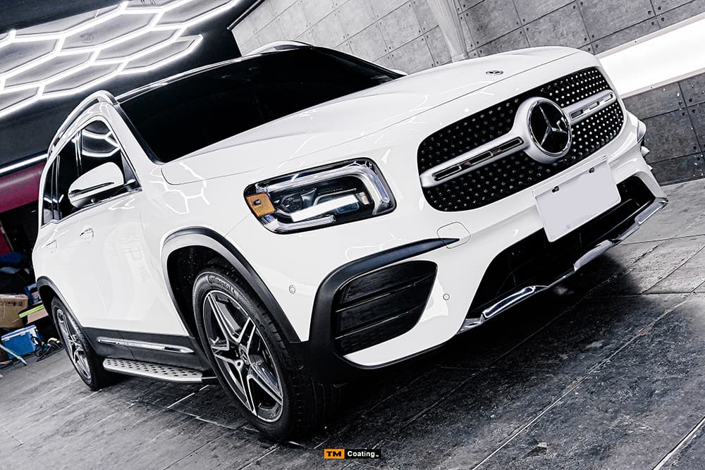 板橋汽車美容 Mercedes SUV 鍍膜完工漆面光澤案例